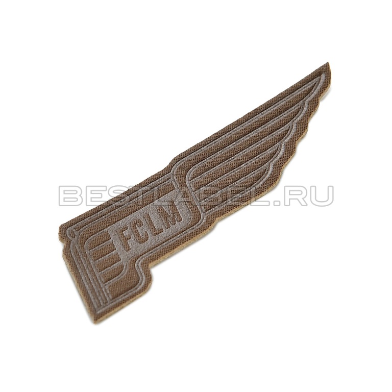 Фигурная этикетка из искусственной кожи FCLM